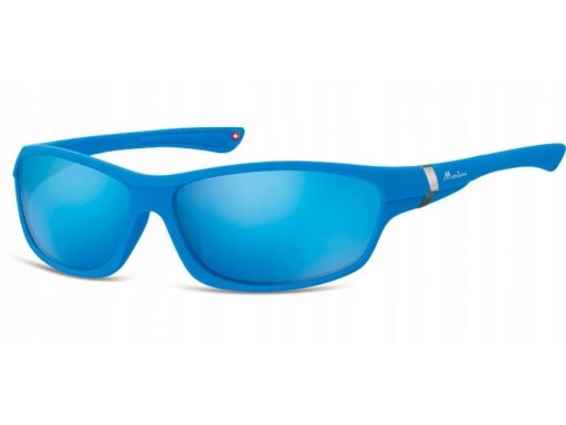 Okulary dziecięce sportowe unisex niebieski lustro