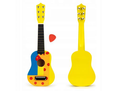 Gitara dla dzieci akustyczna 6 strun + kostka