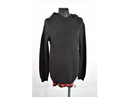 Primark sweter czarny z kapturem nowy r.146