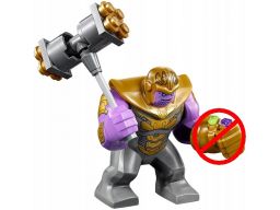 Lego figurka thanos + broń z zestawu 76131