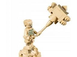 Lego figurka sandman +młot z zestawu 76114