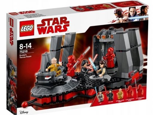 Lego 75216 sala tronowa snoke'a bez figurek!