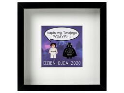 Ramka +2 figurki - leia vader - dla taty dla córki