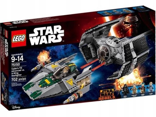 Lego 75150 tie advanced vs a-wing bez figurek