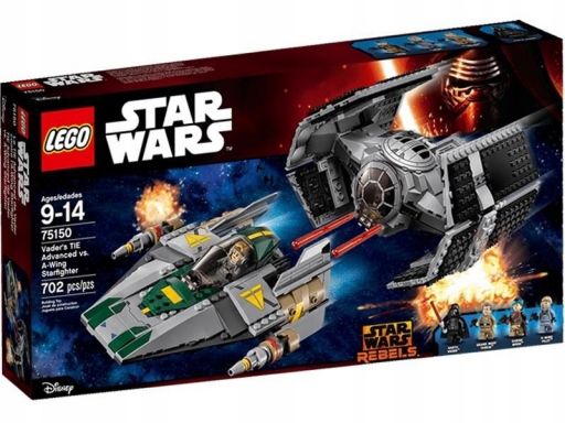 Lego 75150 tie advanced vs a-wing bez figurek