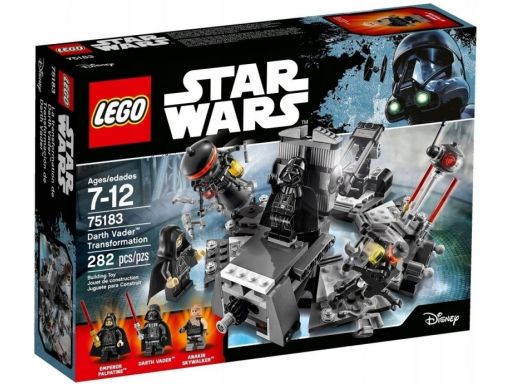 Lego 75183 transformacja vadera bez figurek!