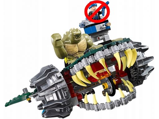 Lego 76055 killer croc +łupacz figurka+pojazd