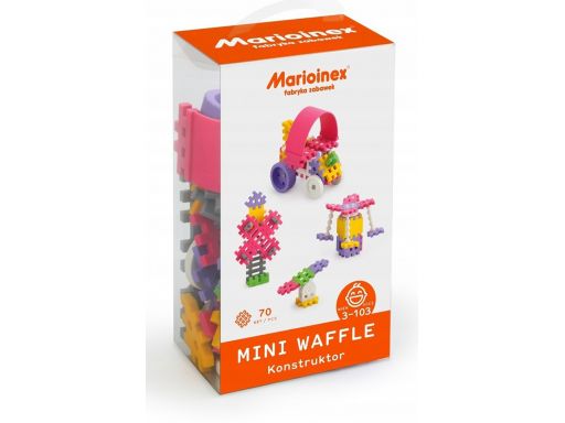 Marioinex klocki wafle mini 70 szt konstr dziewcz