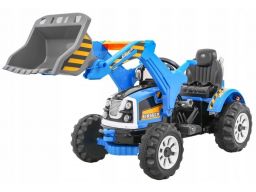 Pojazd koparka traktor niebieska