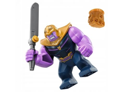 Lego figurka thanos +rękawica z zestawu 76107