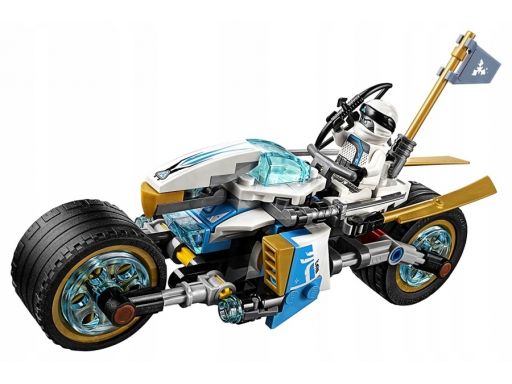 Lego figurka zane + motocykl z zestawu 70639