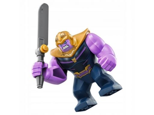 Lego figurka thanos + broń z zestawu 76107