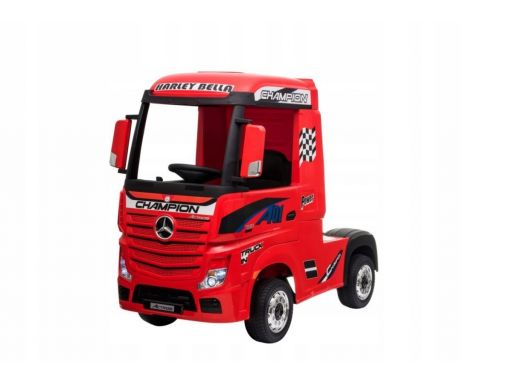 Pojazd mercedes benz actros czerwony