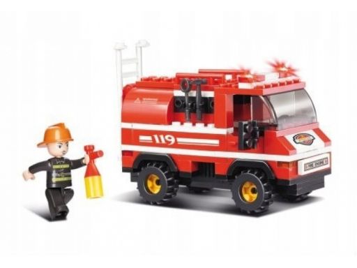 Klocki sluban fire mała ciężarówka strażacka (m38-