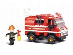 Klocki sluban fire mała ciężarówka strażacka (m38-