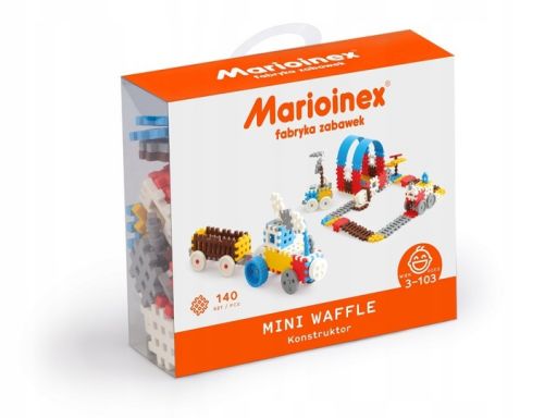 Marioinex klocki wafle mini 140 szt chłopcy konstr