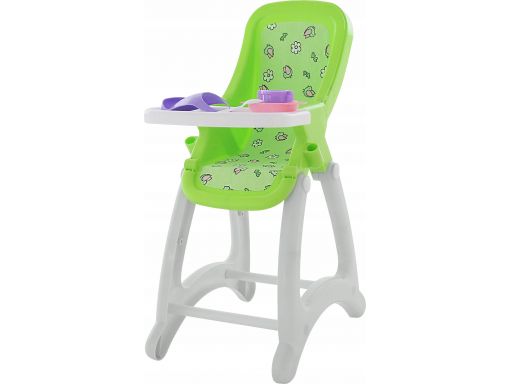 Wader krzesełko do karmienia dla lalek + akcesoria