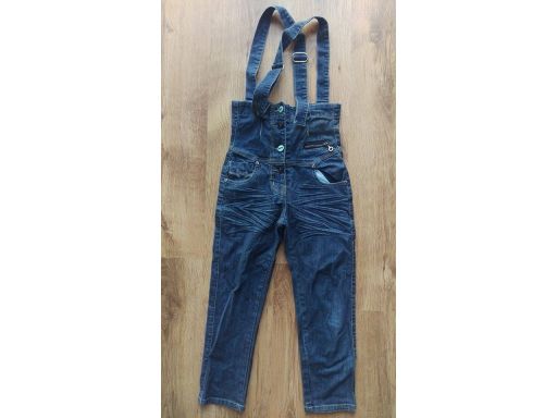Fashion r.122-128cm 8lat jeansy szelki stan bdb