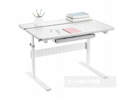 Colore grey - regulowane biurko dziecięce
