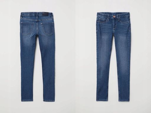 *hm jeansy superstretch skinny 164 cm
