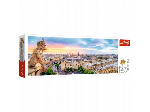 Puzzle 1000 widok z katedry notre-dame trefl