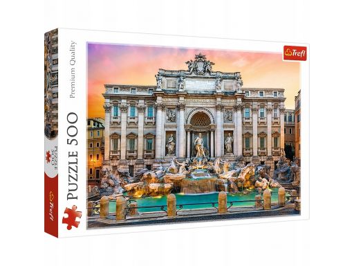 Puzzle 500 fontanna di trevi rzym trefl