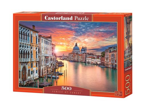 Puzzle 500 sunset in venice zachód słońca castor