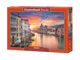 Puzzle 500 sunset in venice zachód słońca castor