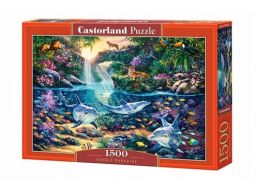 Puzzle 1500 jungle paradise rajska dżungla castor