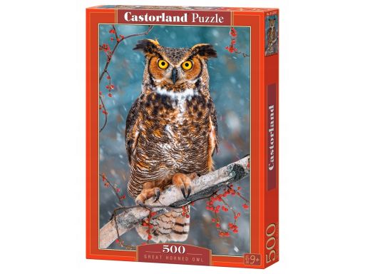 Puzzle 500 great horned owl sowa castor