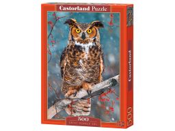 Puzzle 500 great horned owl sowa castor