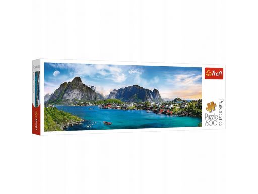 Puzzle 500 panorama archipelag lofoty trefl