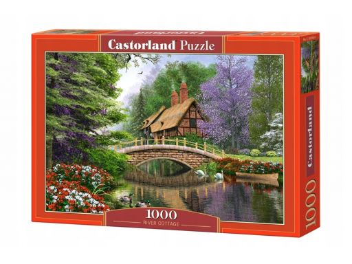 Puzzle 1000 chata nad rzeką castor