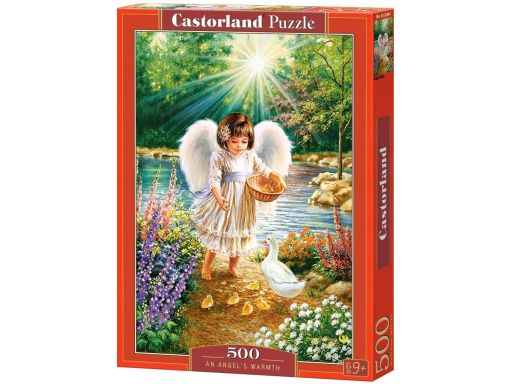 Puzzle 500 an angel's warmth anioł castor