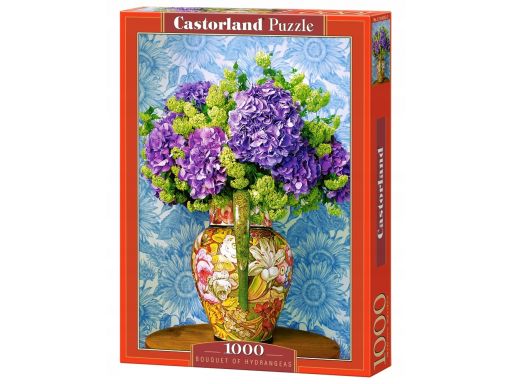 Puzzle 1000 bouquet of hydrangeas kwiaty castor