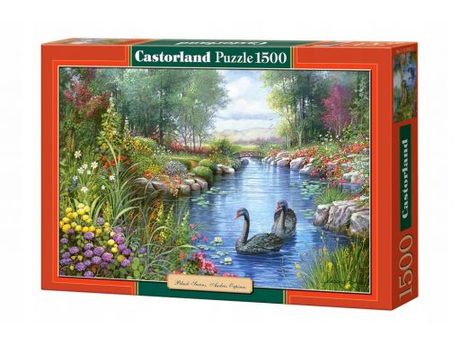 Puzzle 1500 czarne łabędzie orpinas castor