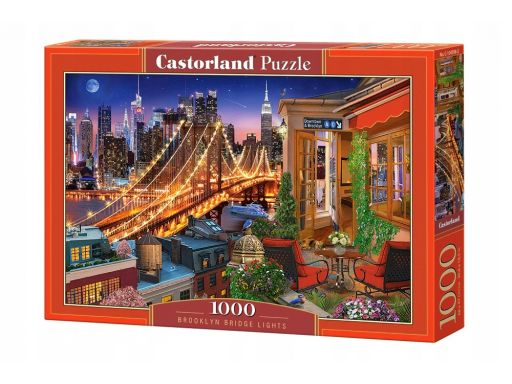 Puzzle 1000 brooklyn bridge lights castor