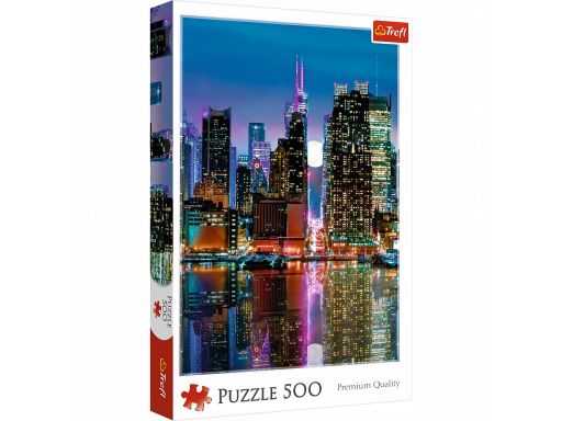 Puzzle 500 pełnia księżyca nad manhattanem trefl