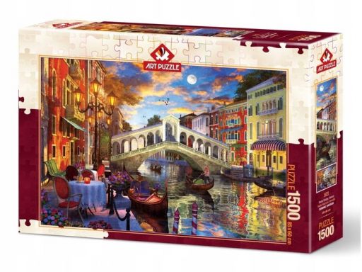 Puzzle 1500 wenecja most rialto artpuzzle