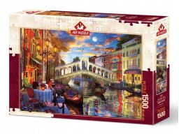 Puzzle 1500 wenecja most rialto artpuzzle