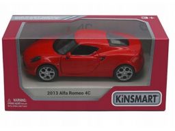 Kinsmart metal samochód 2013 alfa romeo 4c 1:32