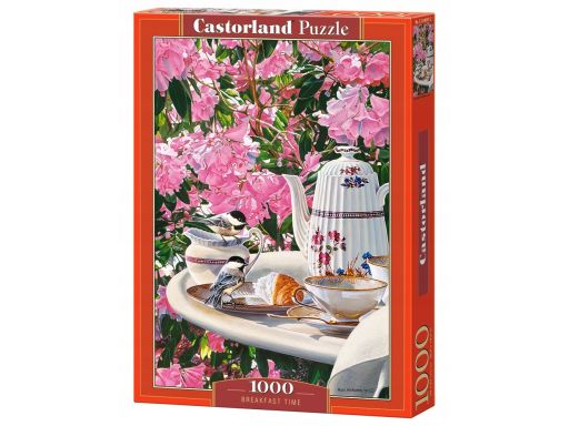 Puzzle 1000 breakfast time śniadanie kwiaty castor