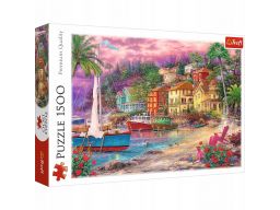 Puzzle 1500 na złotych brzegach trefl