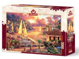 Puzzle 3000 złote morze