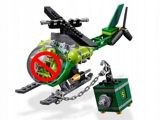Lego 76120 helikopter riddlera z zestawu