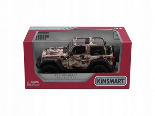 Kinsmart jeep wrangler rubicon camo 1:34 metal