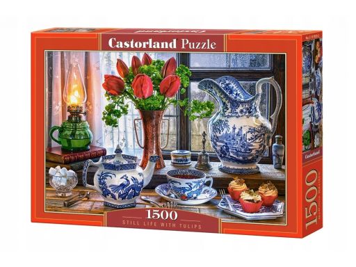 Puzzle 1500 still life with tulips castor