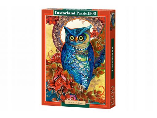 Puzzle 1500 hoot niebieska sowa castor