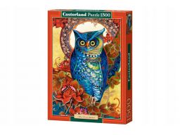 Puzzle 1500 hoot niebieska sowa castor