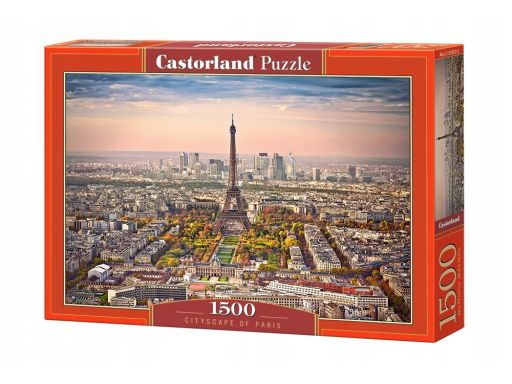 Puzzle 1500 cityscape of paris paryż castor